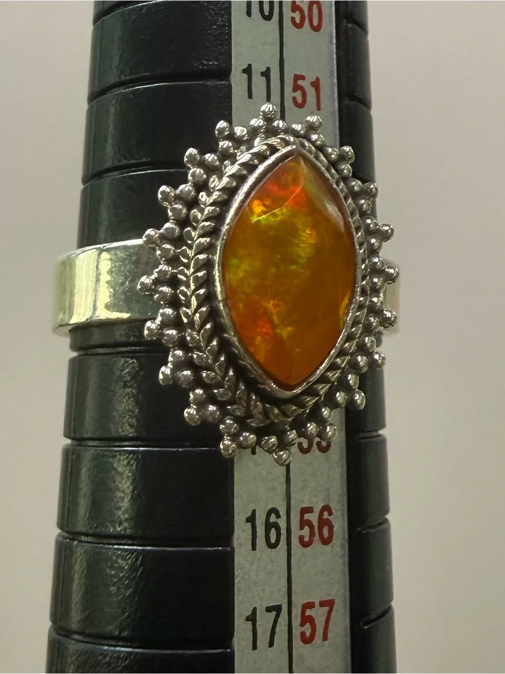925 Vintage Opal Marquise Ring